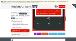Desktop Screenshot of modernuiicons.com
