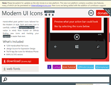 Tablet Screenshot of modernuiicons.com